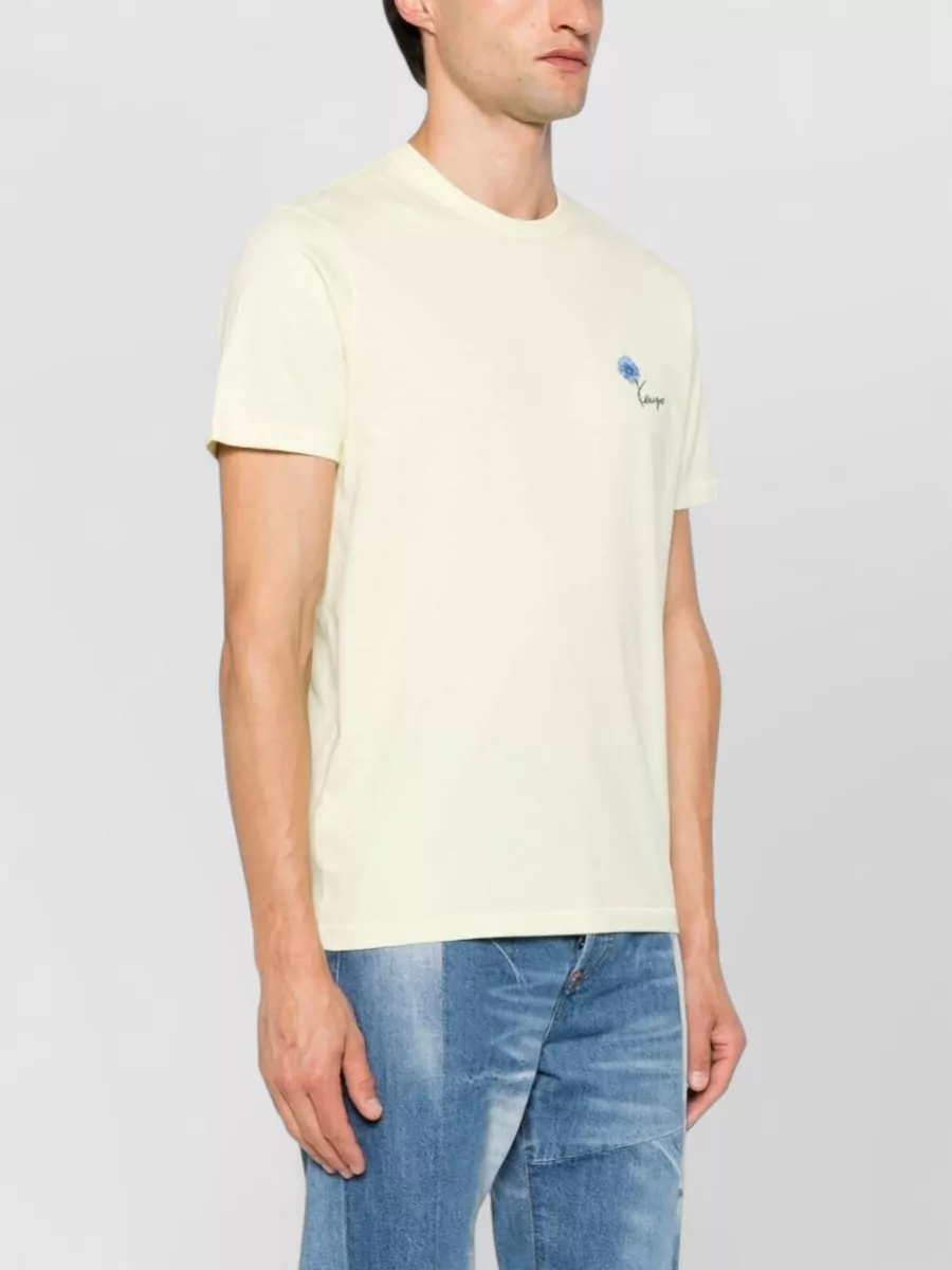 Kenzo Cotton Crew Neck Short Sleeve Shirt