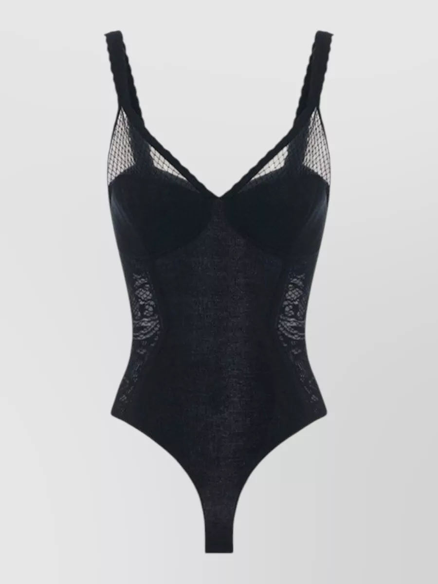 Elisabetta Franchi Sheer knit bodysuit