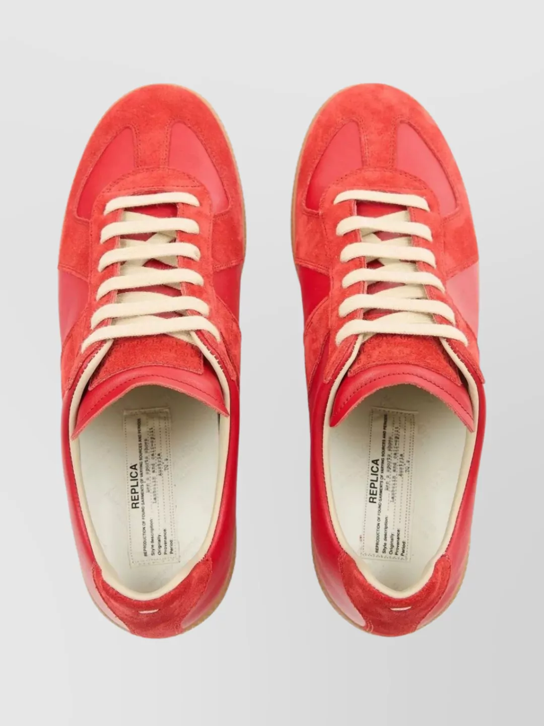 Maison Margiela Modern Sneakers With Suede Panels And Rubber Sole