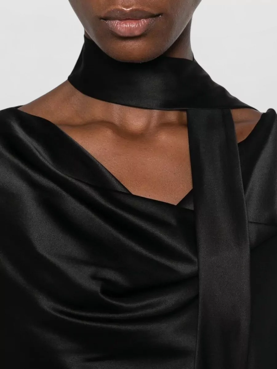 Max Mara Silk Neck Scarf Blouse