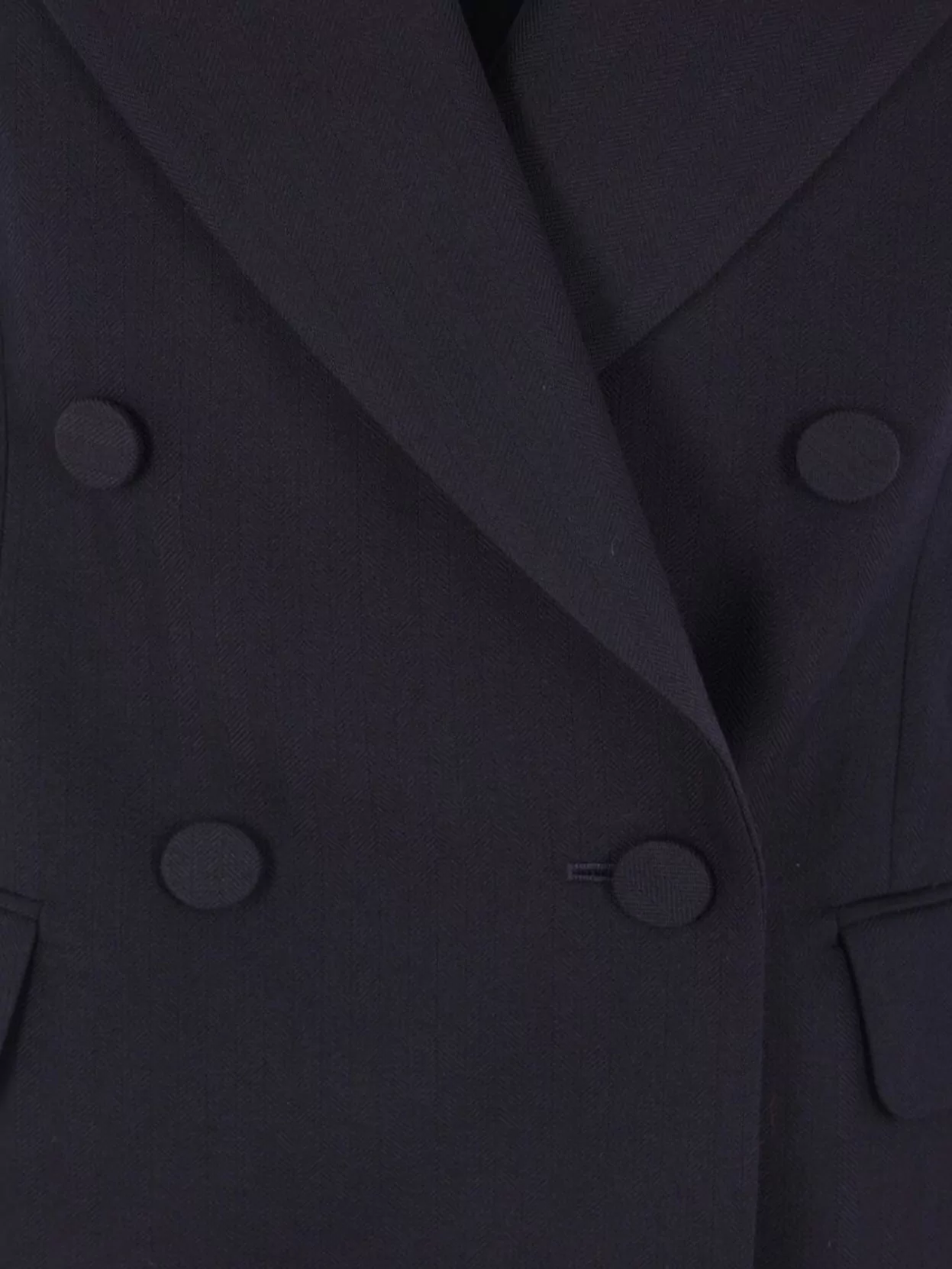 Dries Van Noten W.w. Jacket Herringbone Pattern In Blue