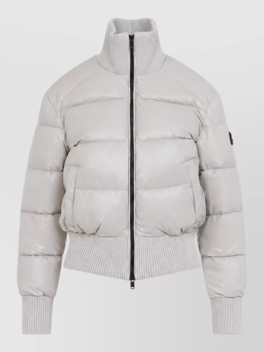 Moose Knuckles Quilted Bomber Jacket