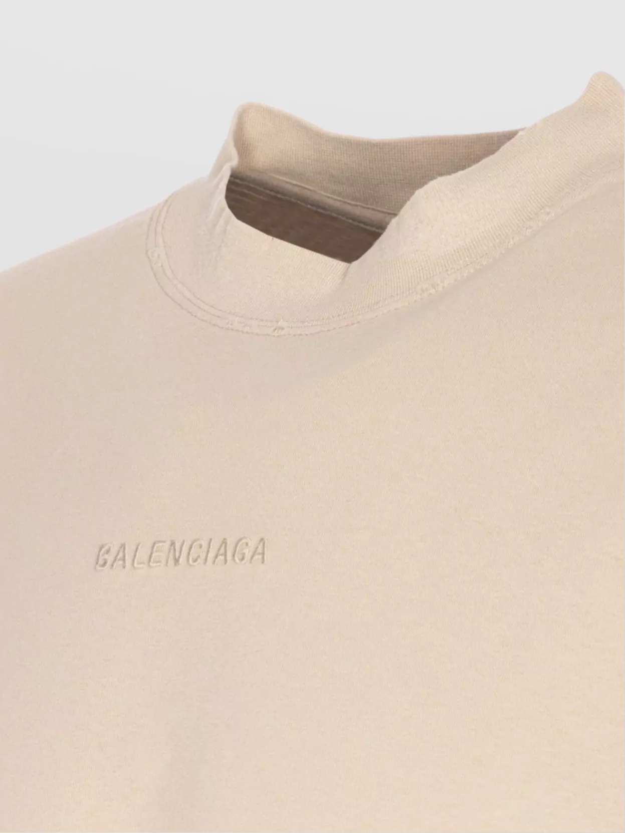 Balenciaga Crewneck T-Shirt Distressed Effect
