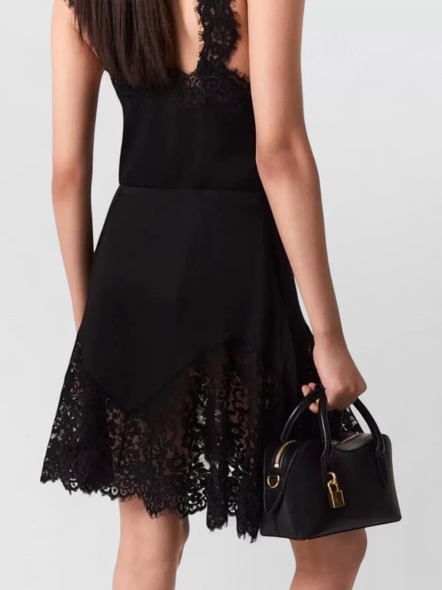 Stella Mccartney Satin High-Rise A-Line Mini Skirt