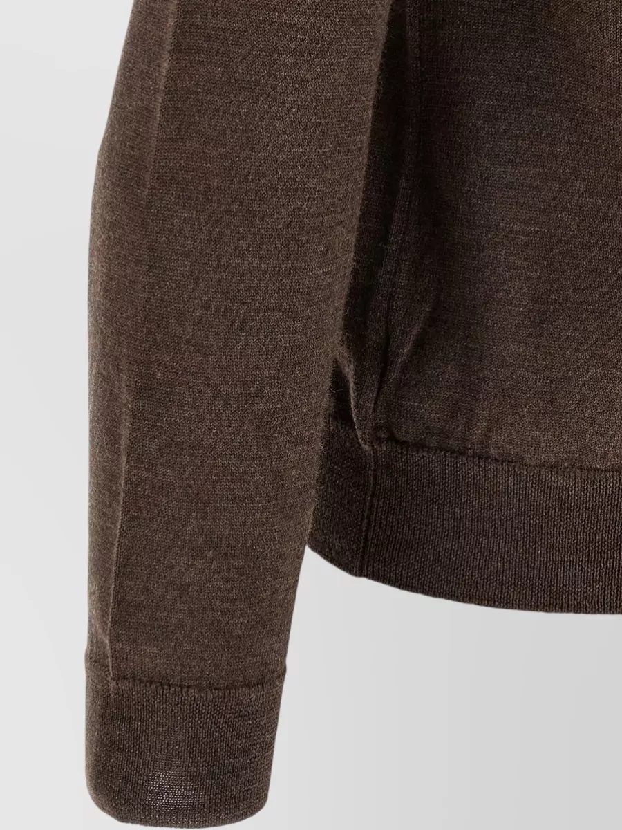 Zanone Virgin Wool Fine-Knit Crew-Neck Sweater