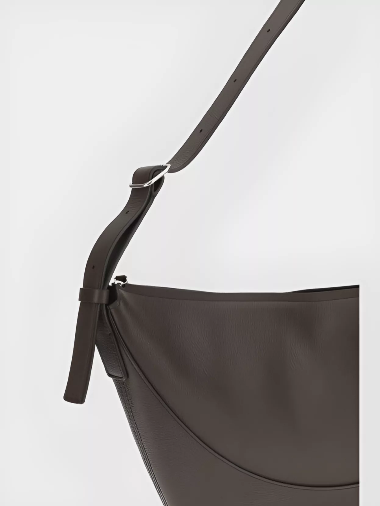 The Row Leather Half-moon Shoulder Bag