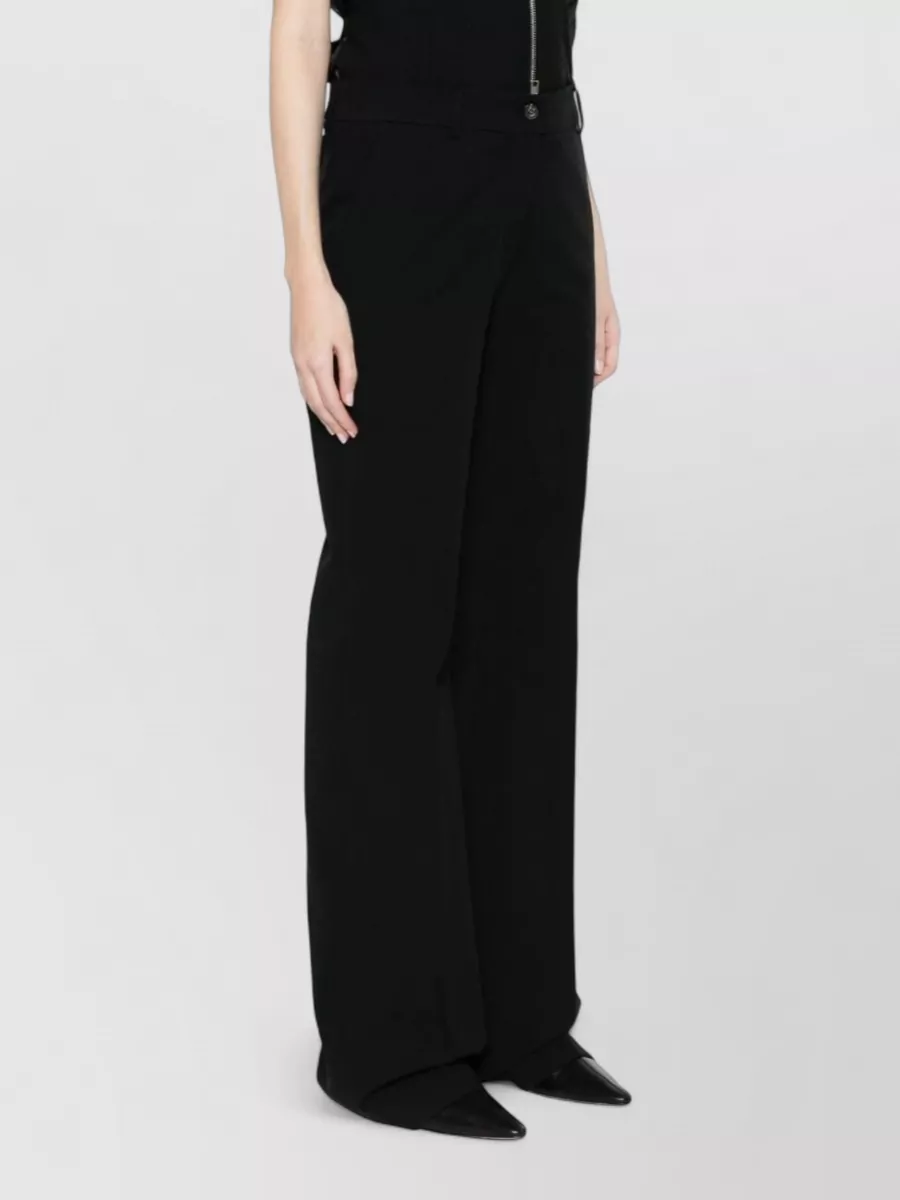 Via Masini 80 Cotton Wide-Leg Trousers