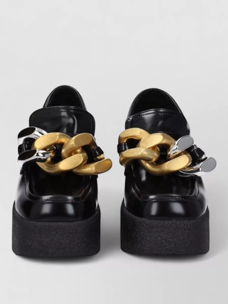 Stella Mccartney leather platform loafers