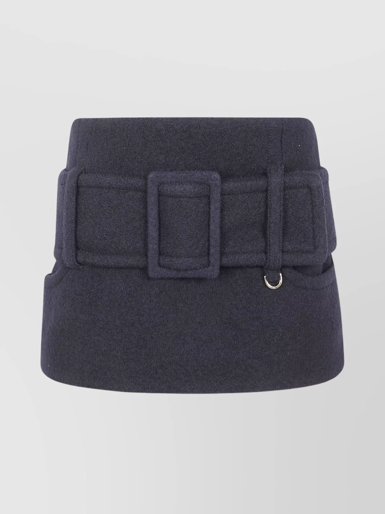 Patou Mini Skirt With Wide Belt And Side Pocket