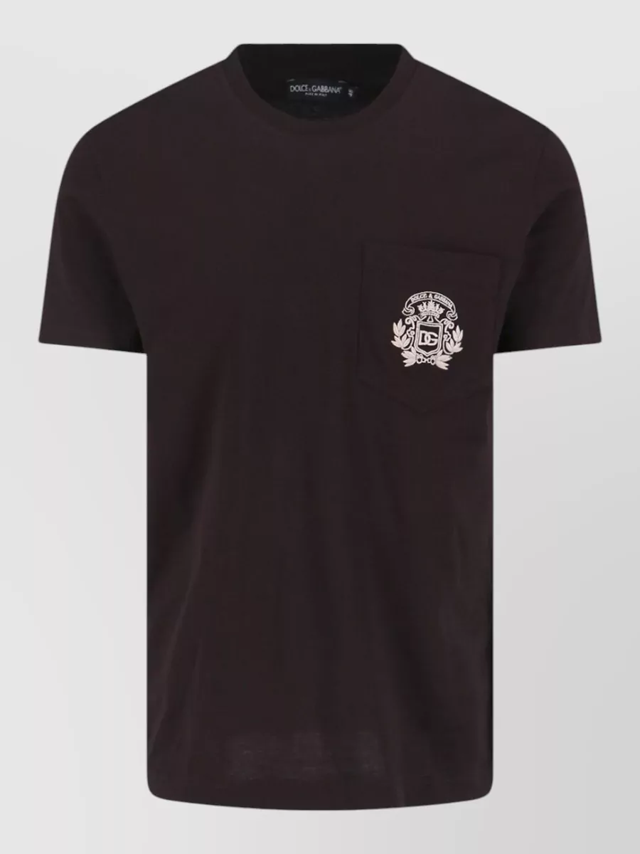 Dolce&Gabbana Crew Neck T Shirt Short Sleeves Pocket