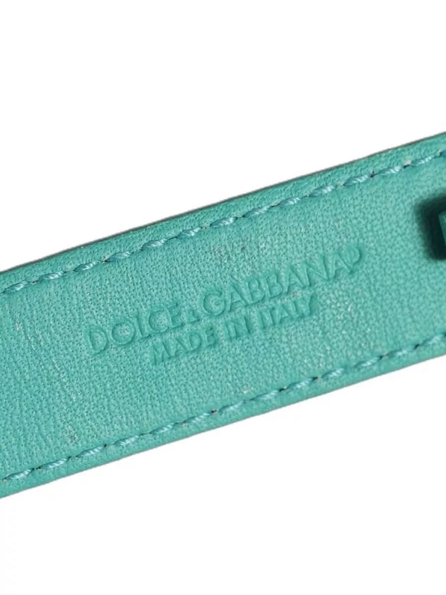 Dolce&Gabbana Embossed Leather Belt Bracelet