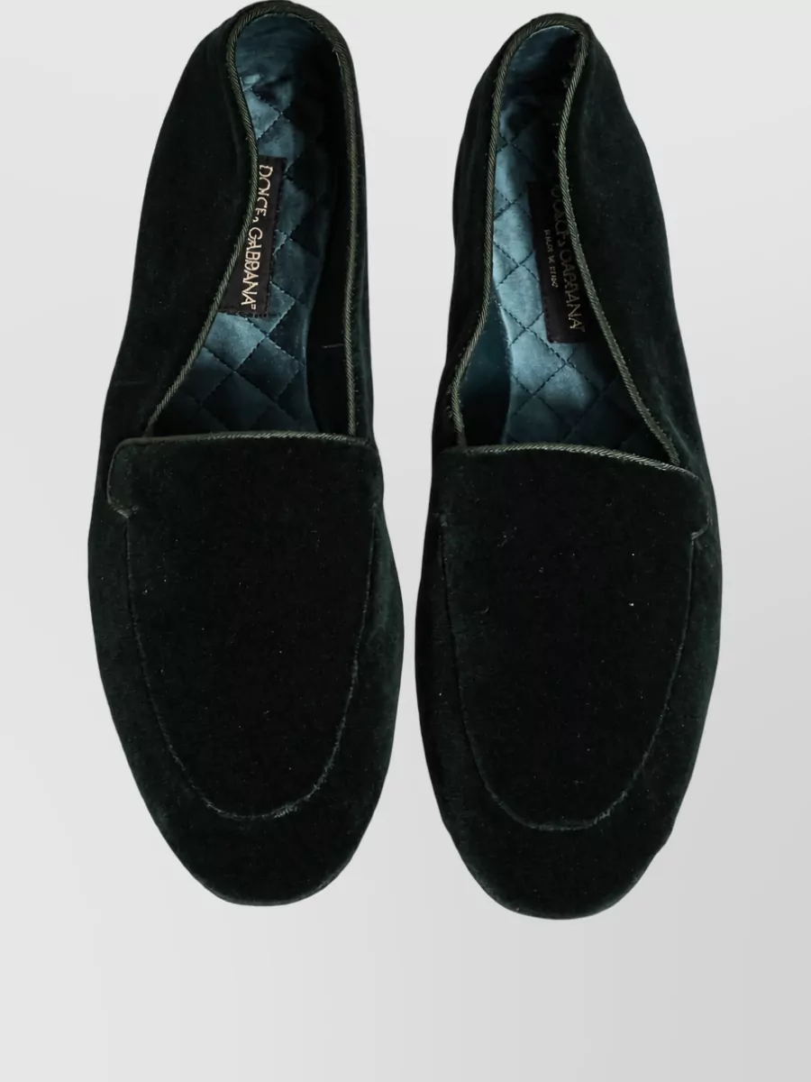 Dolce&Gabbana Leather Slip-On Slippers