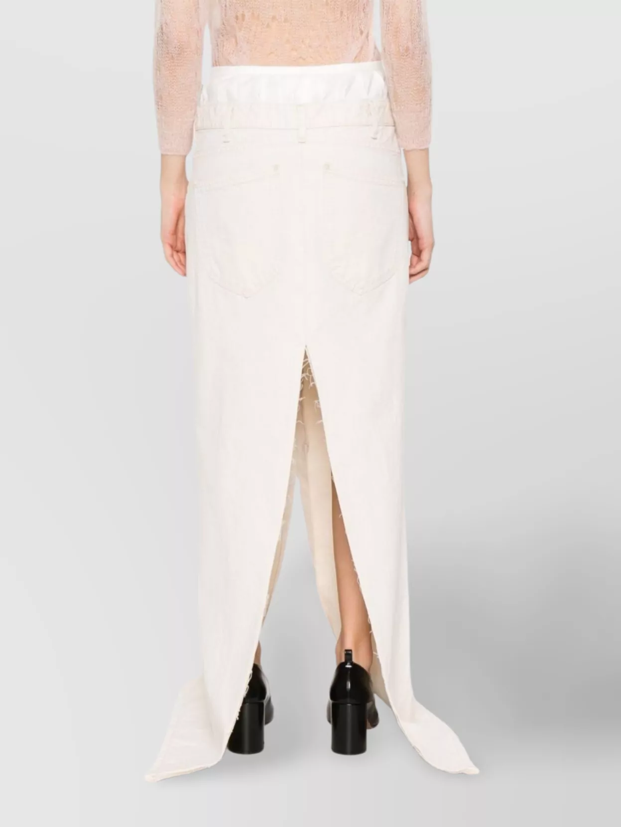 Maison Margiela Denim Long Skirt High Waist