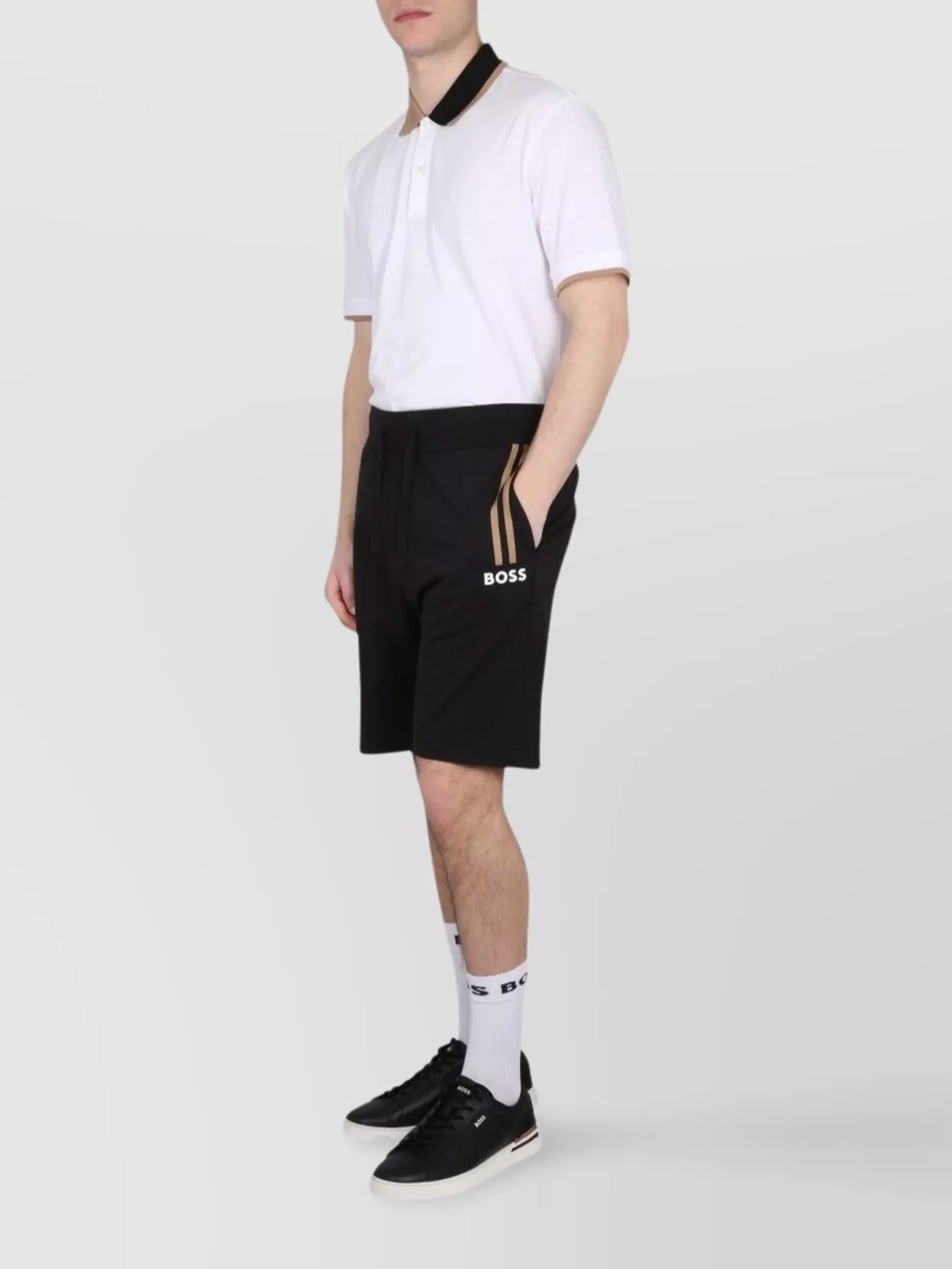 Boss Casual Bermuda Shorts Side Stripes