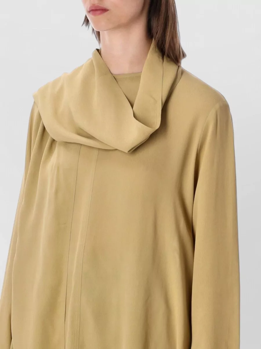 Totême Draped Scarf Blouse