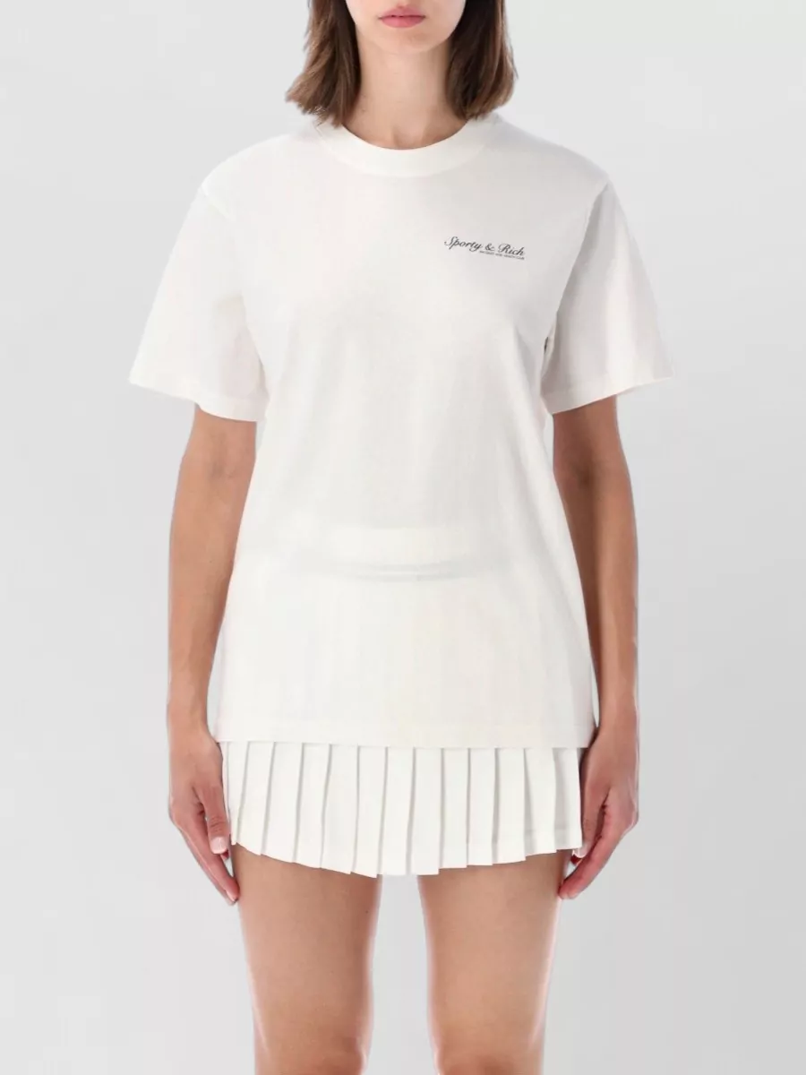 Sporty & Rich cotton logo-print t-shirt