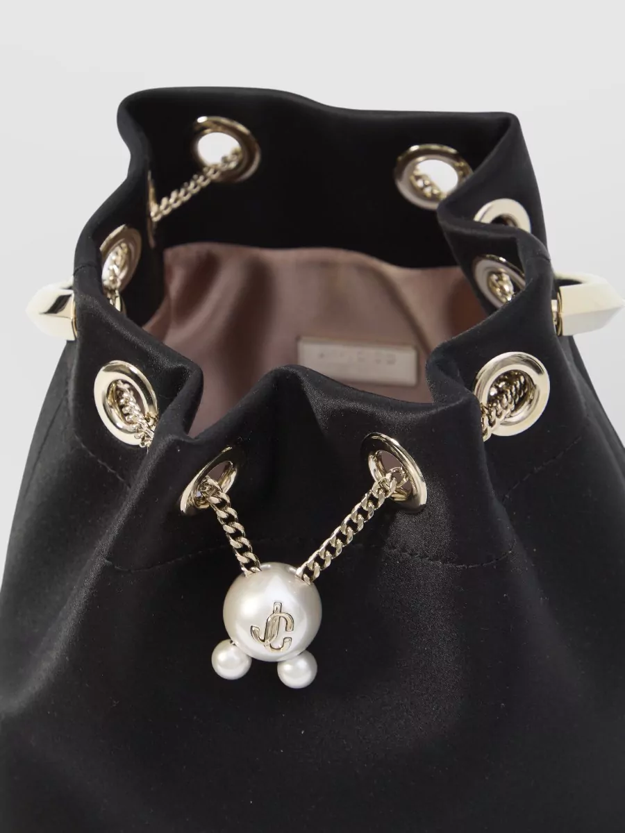 Jimmy Choo Bon Bon Satin Bucket Bag