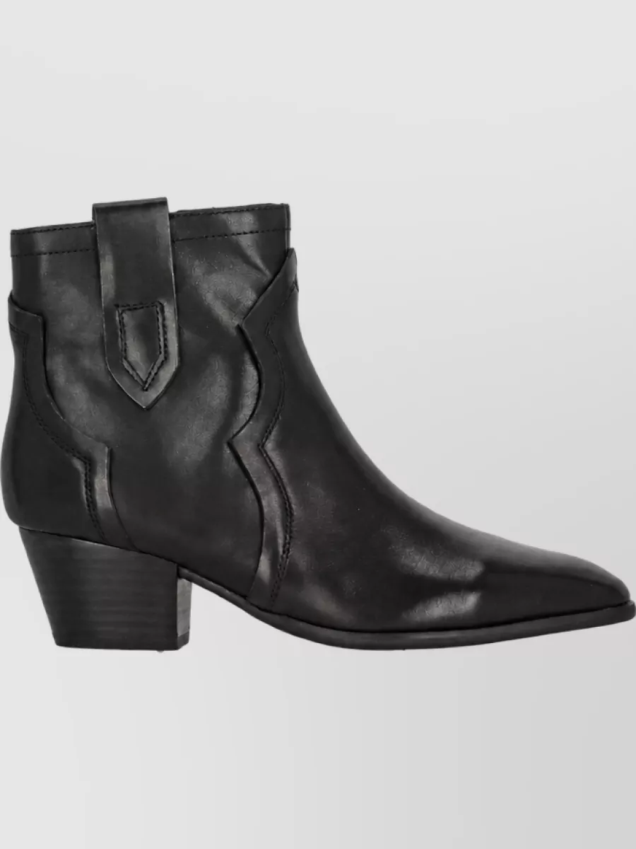 Ash Leather Ankle Boots