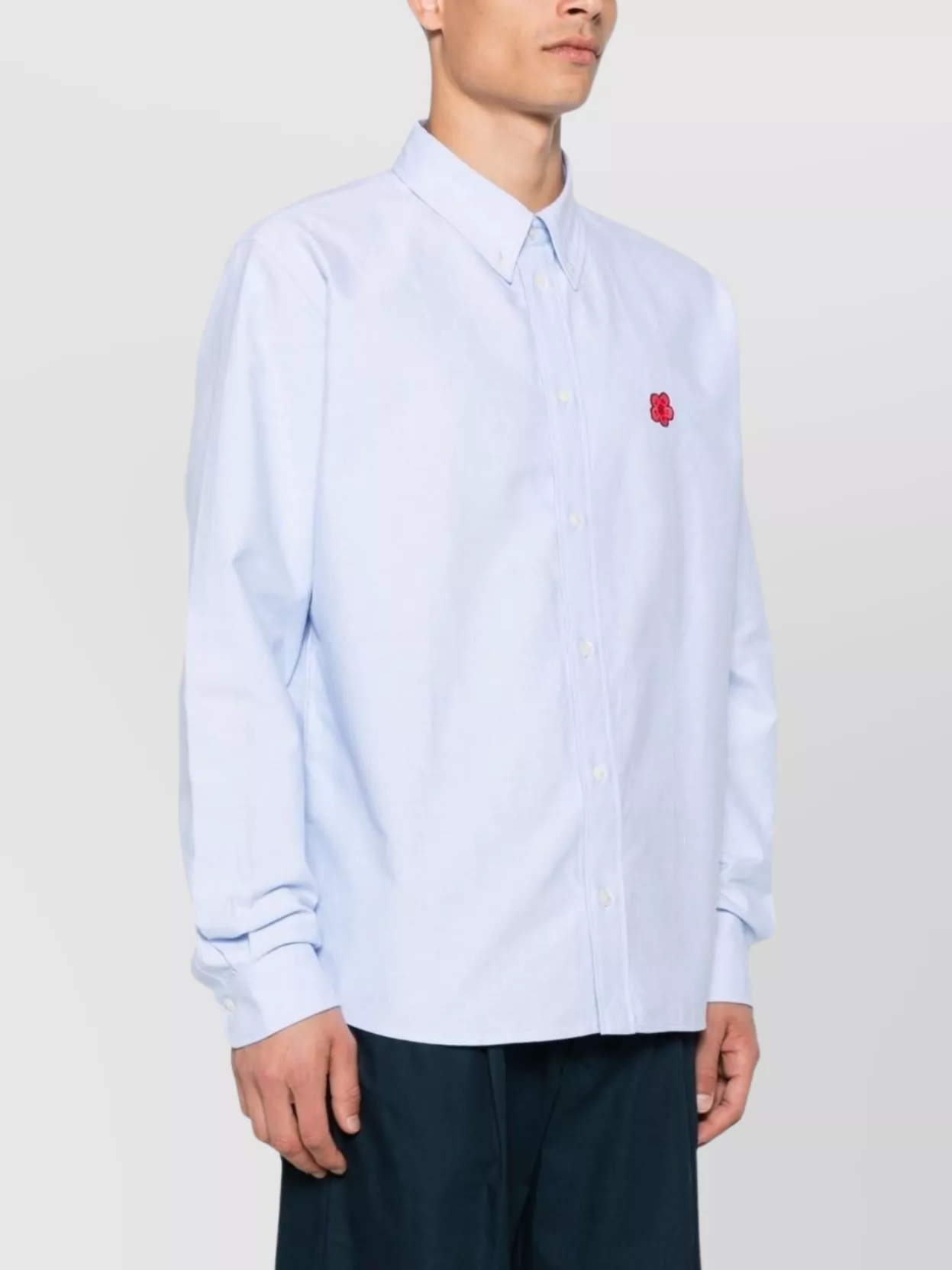 Kenzo Collared Buttoned Long Sleeve Shirt