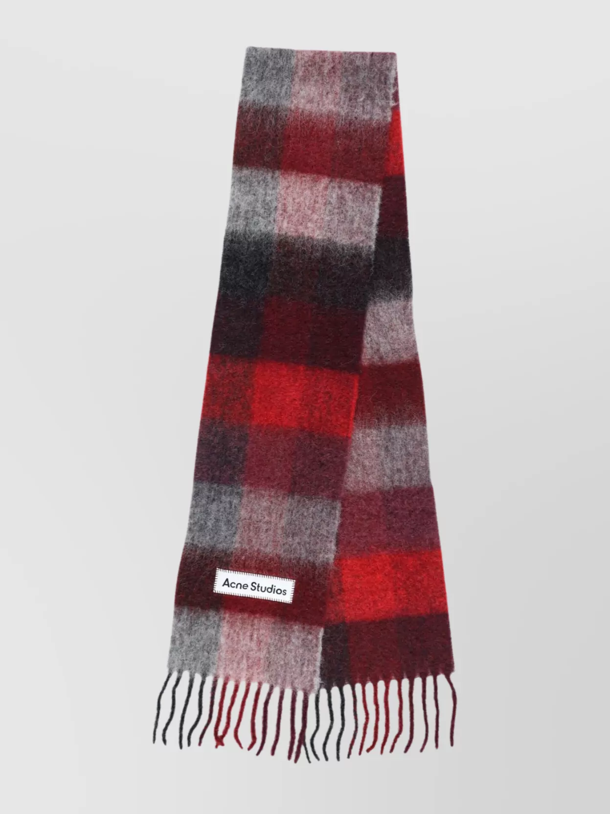 Acne Studios Cozy Multicolor Check Scarf For Cold Seasons