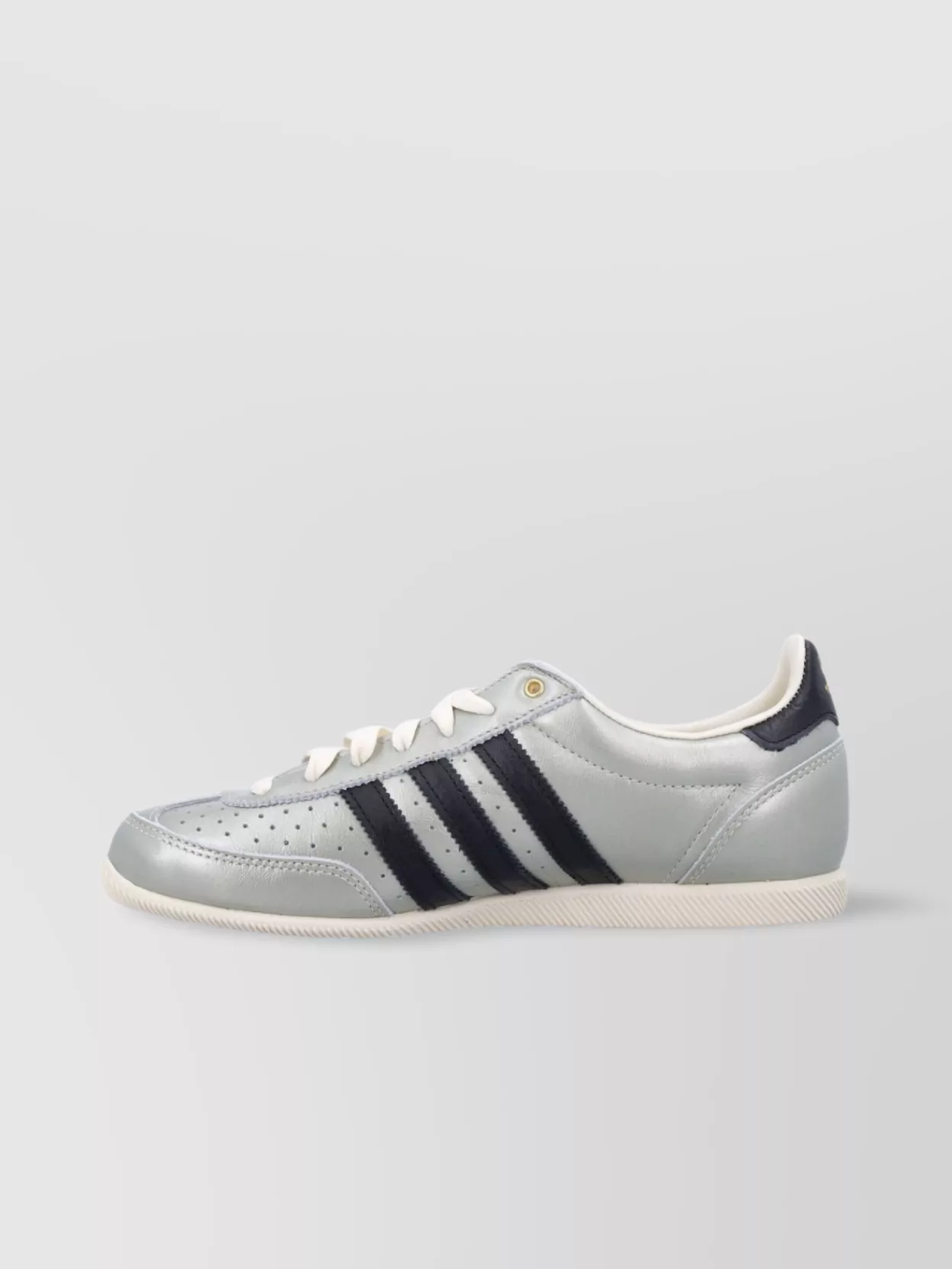 Adidas Originals Perforated Upper Metallic Leather Sneakers