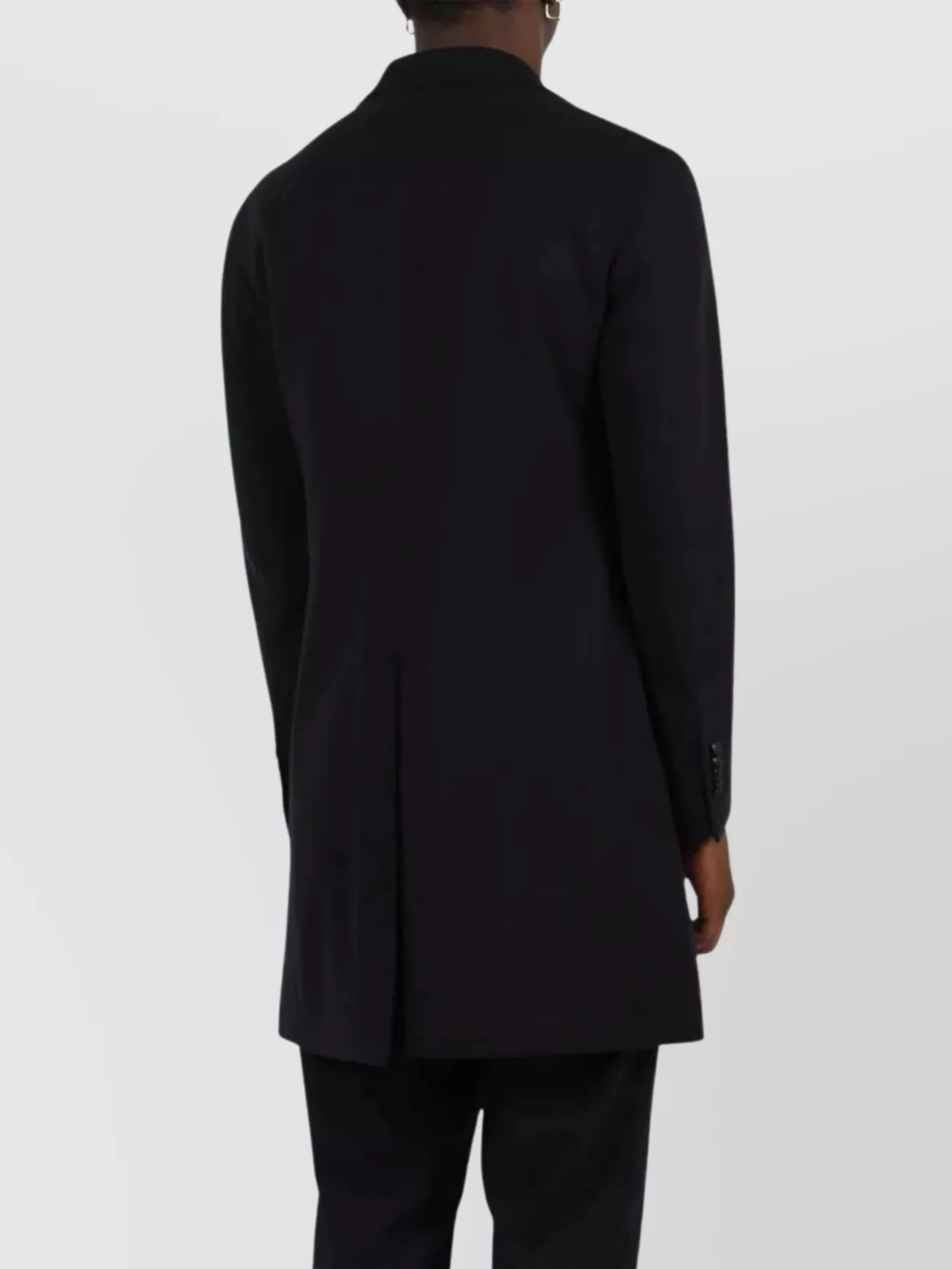 Tagliatore Single-Breasted Coat Featuring Back Vent