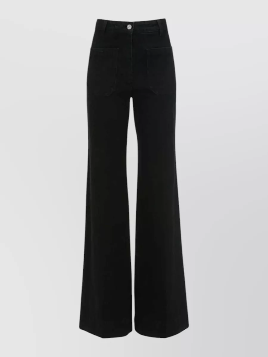 Victoria Beckham denim high-rise wide-leg jeans