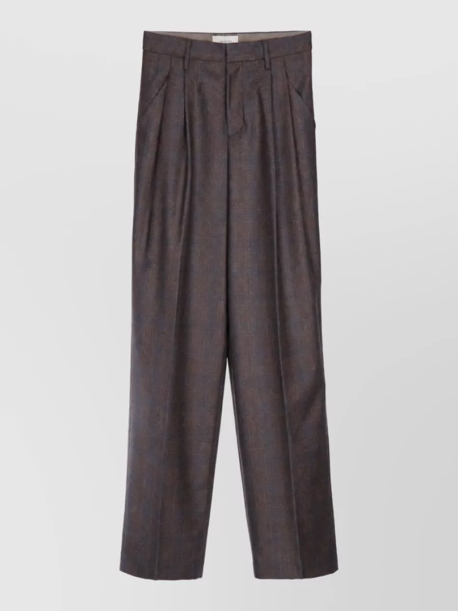 Jacob Cohen checked wide leg suit trousers