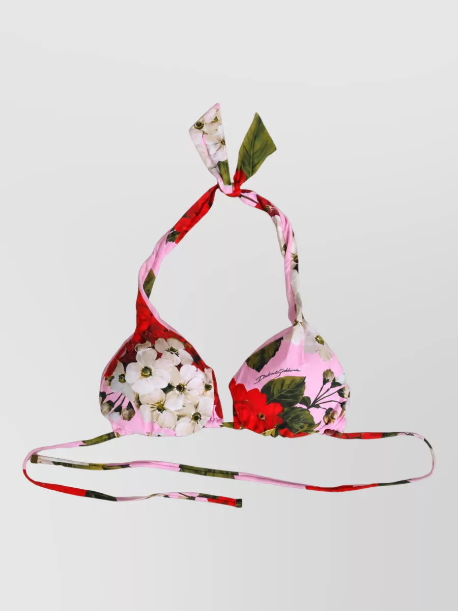 Dolce&Gabbana floral print bikini top