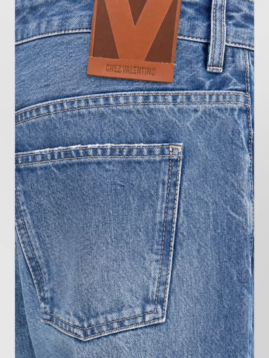 Valentino Denim Straight-Leg Jeans