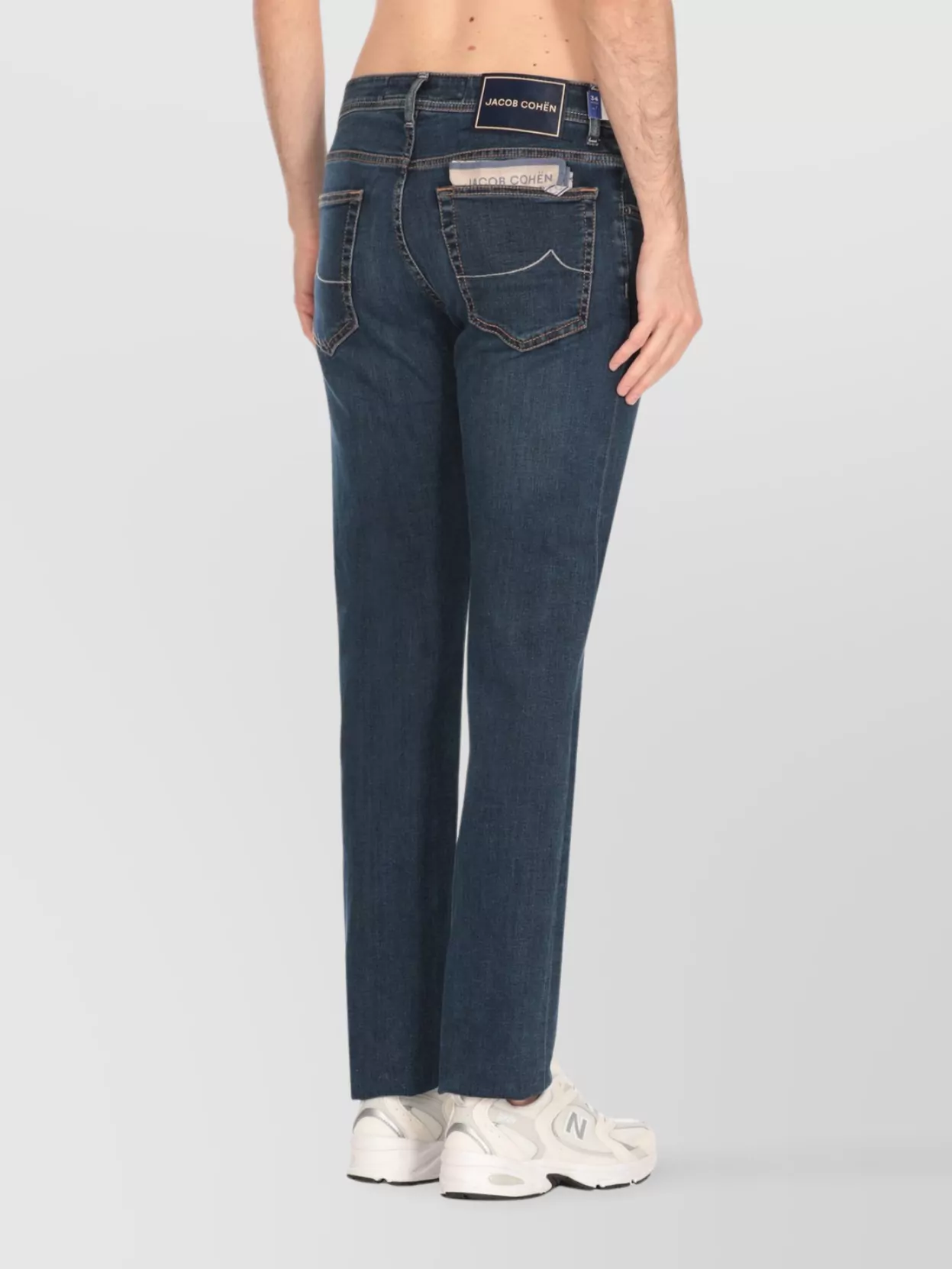 Jacob Cohen Straight Five-pocket Cotton Jeans In Blue