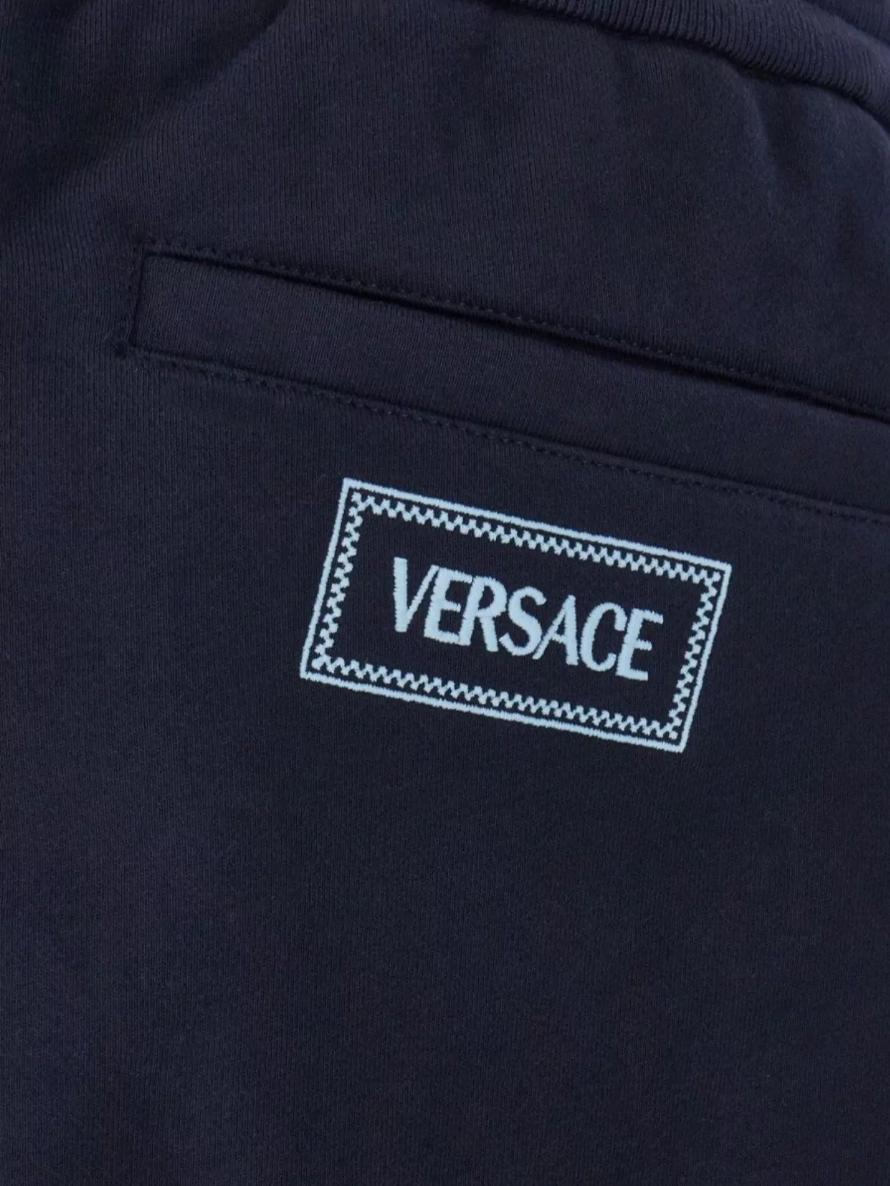Versace Cotton Joggers With Central Pleat