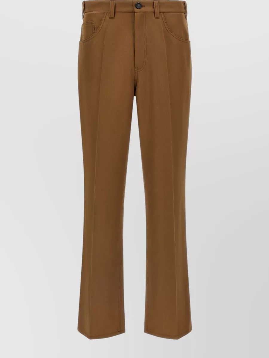 Marni Wool-Blend Straight-Leg Trousers