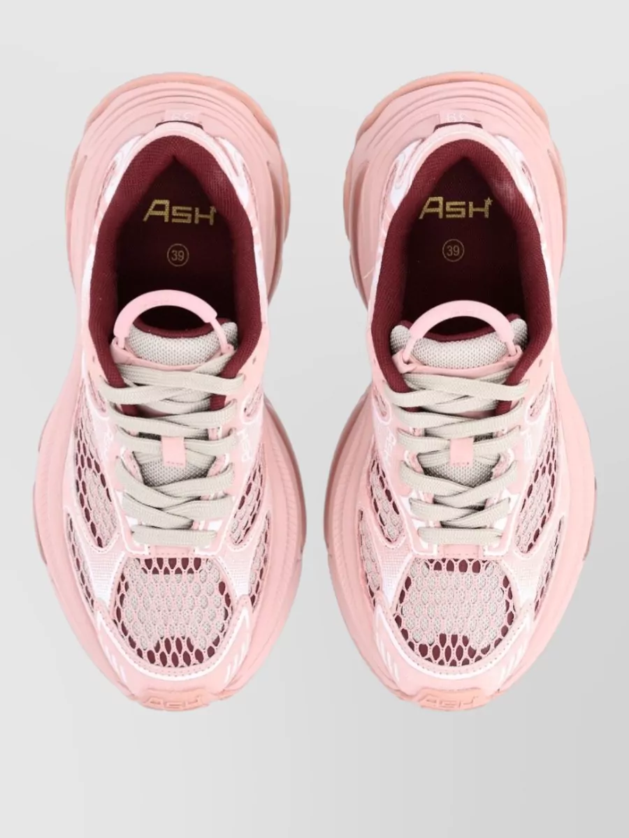 Ash Calf Leather Low-Top Sneakers