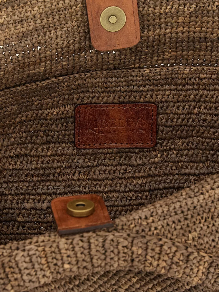 Ibeliv Raffia Basket Beach Bag