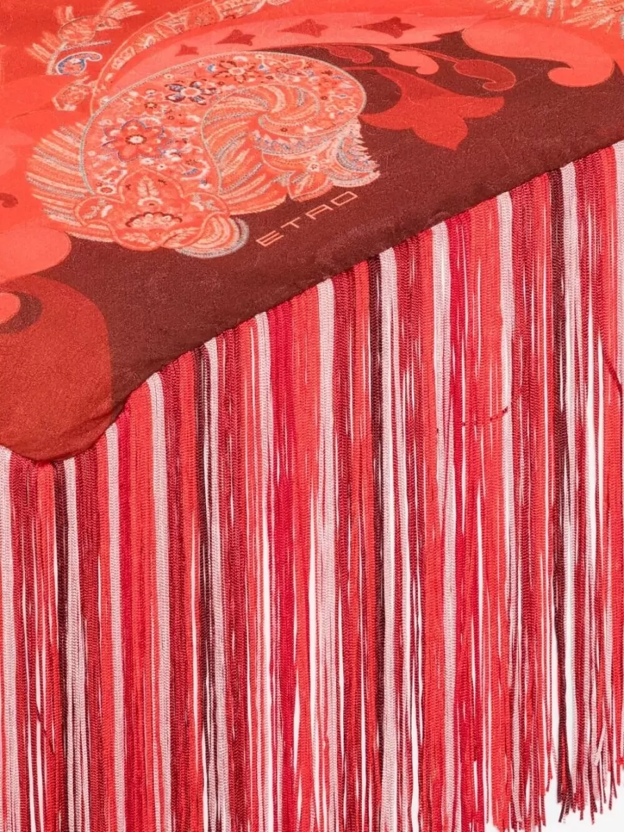 Etro Silk Fringed Scarf