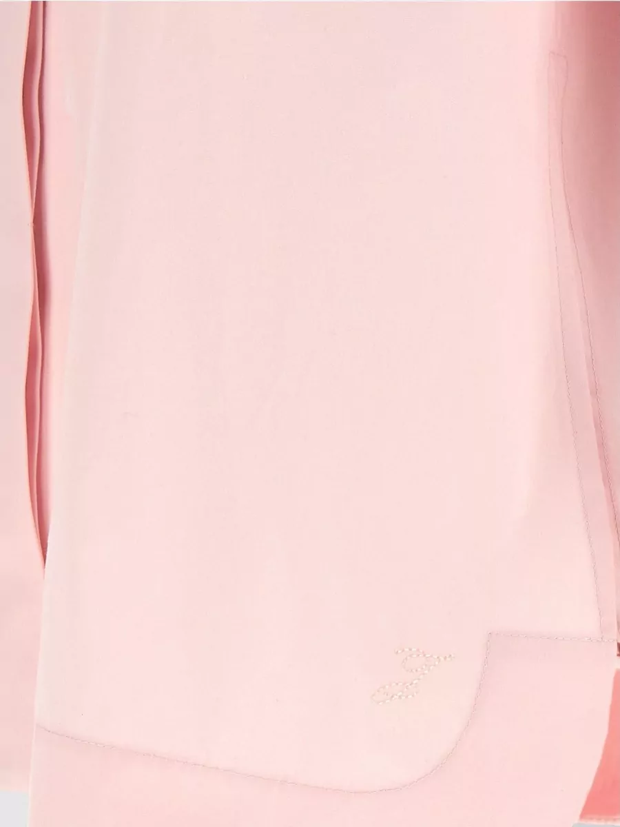 Jacquemus Cotton Boat Neck Draped Asymmetric Shirt