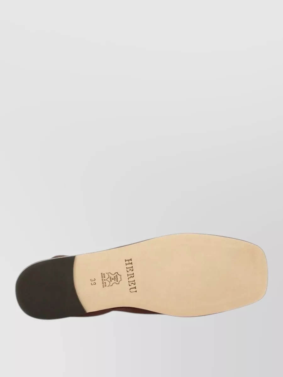 Hereu Leather Ballerina Flats