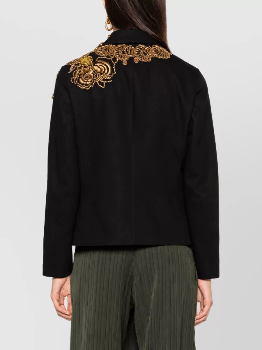 Dries Van Noten Embroidered Cotton Coat
