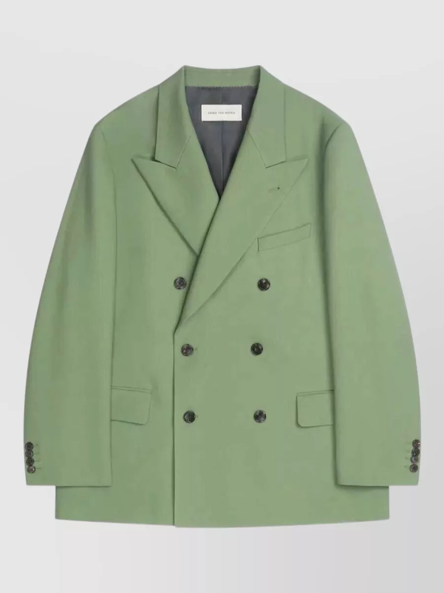 Dries Van Noten wool oversized double-breasted blazer