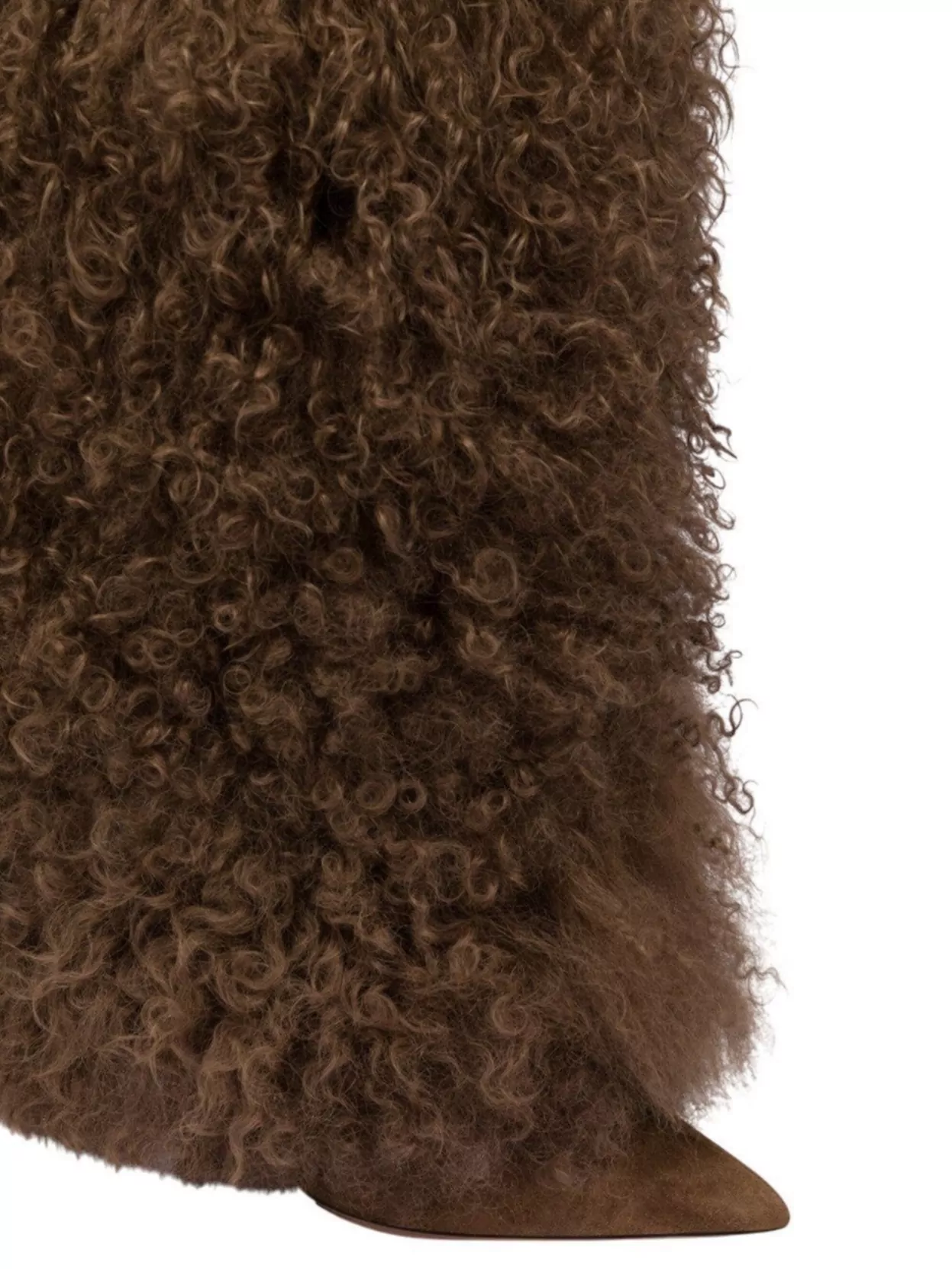 Paris Texas Knee High Stiletto Boot Fur