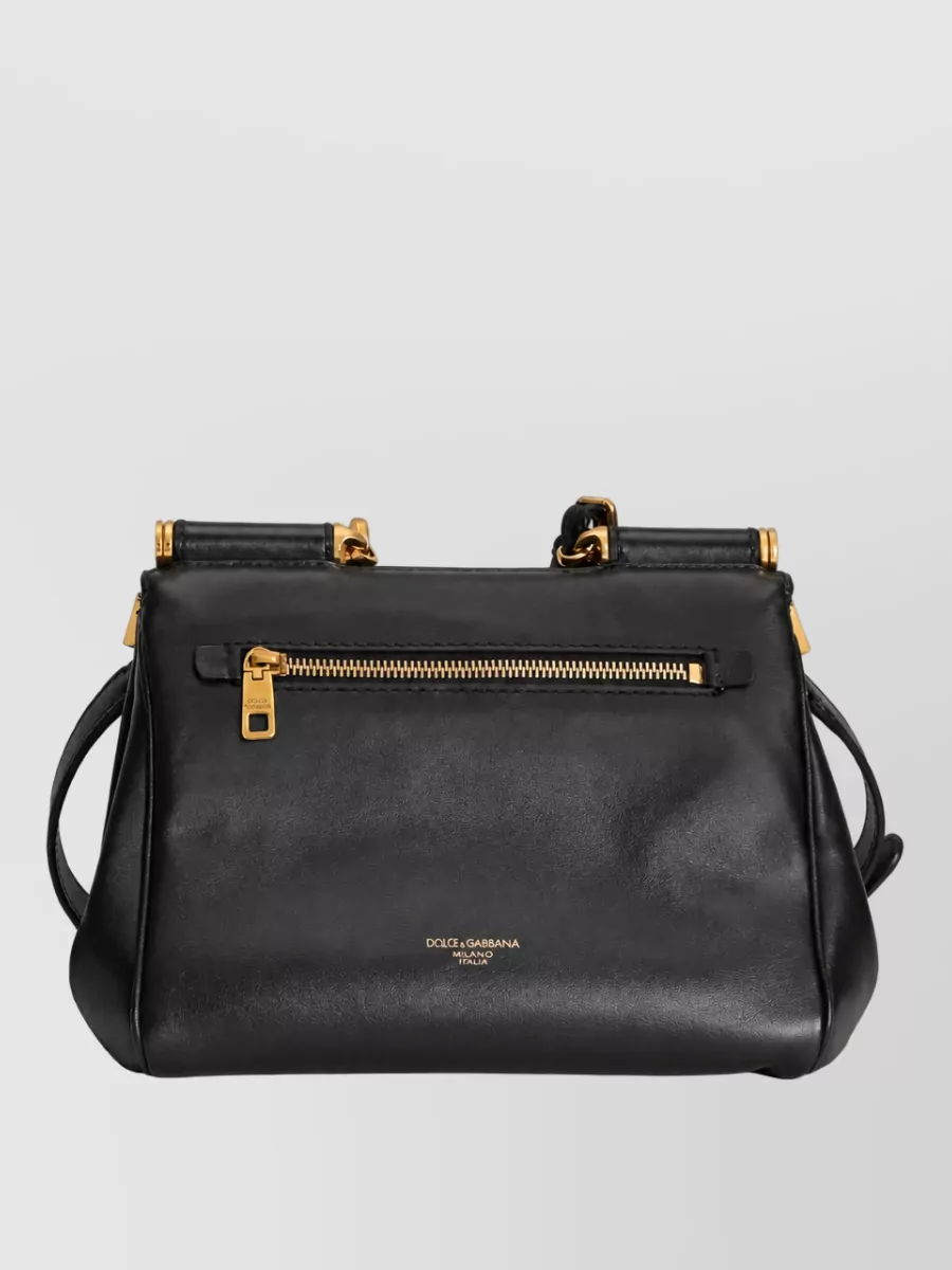 Dolce&Gabbana My Sicily Leather Shoulder Bag