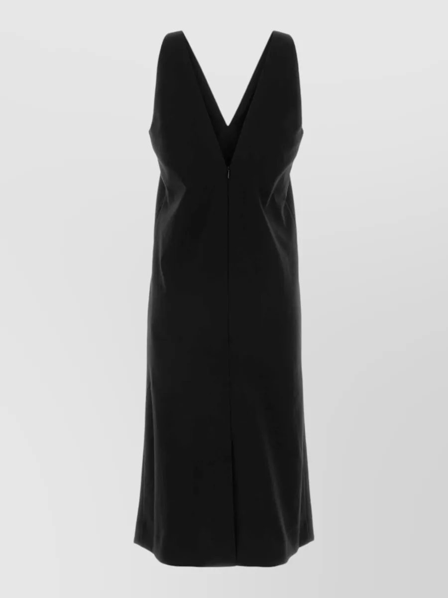 Co Cotton Knee-Length Dress