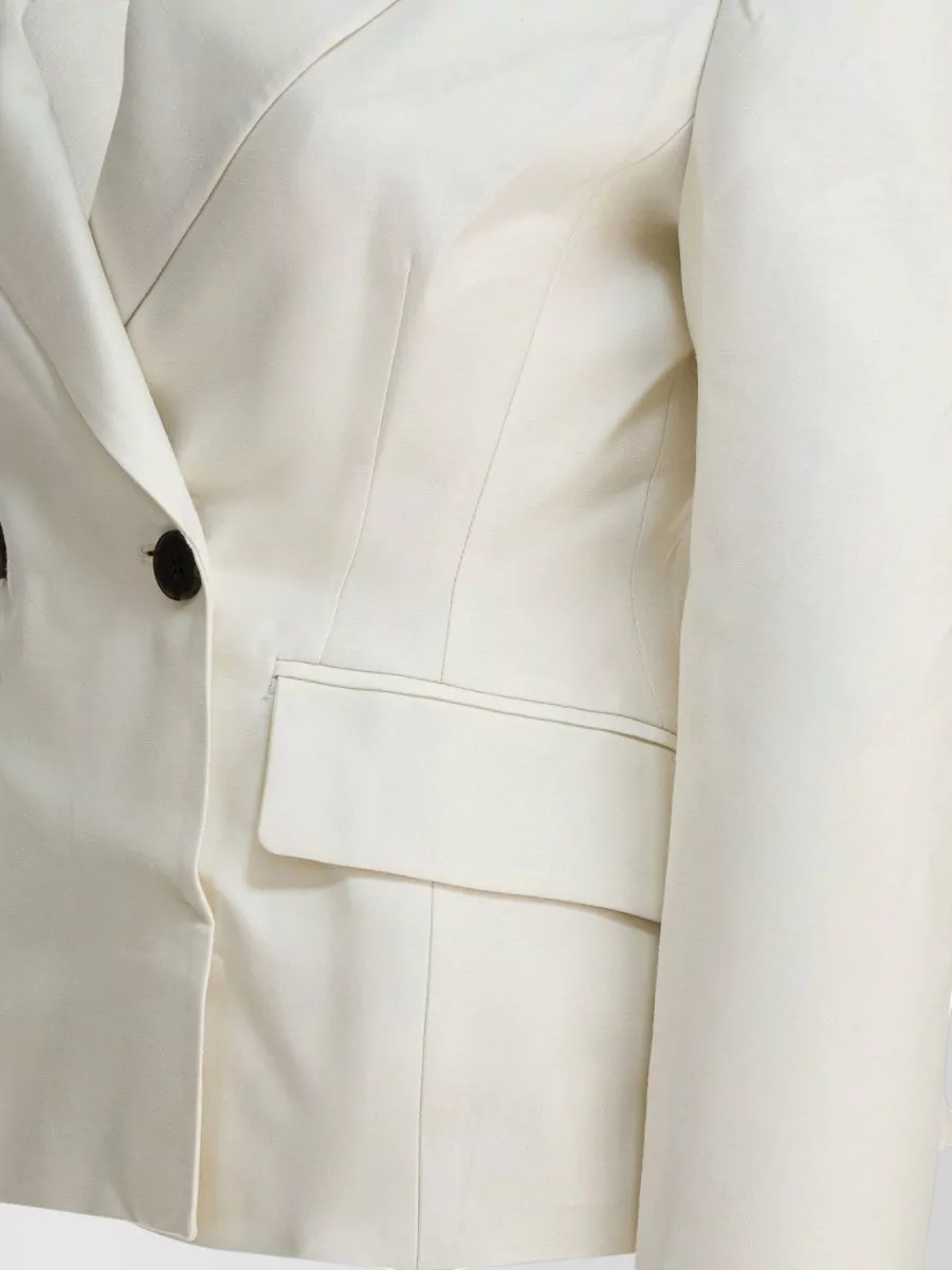 Sandbeige Silk Wool Blazer