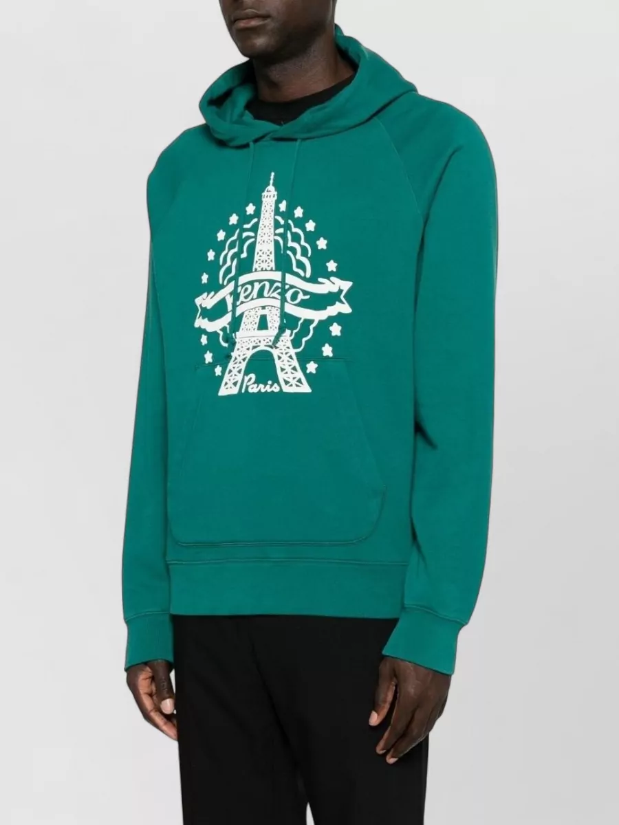 Kenzo Cotton Graphic Print Hoodie