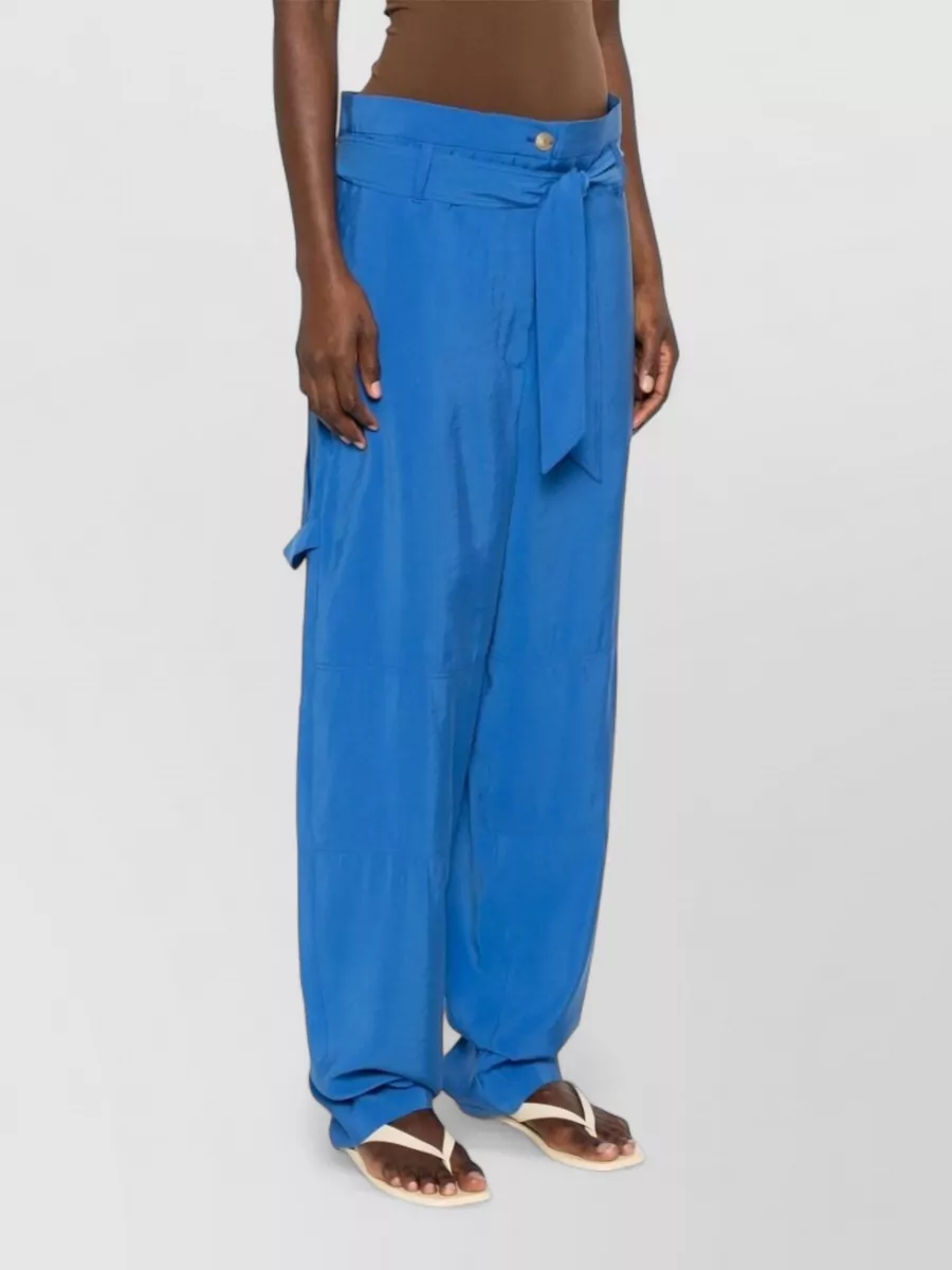 Alysi Belted Wide-Leg Trousers