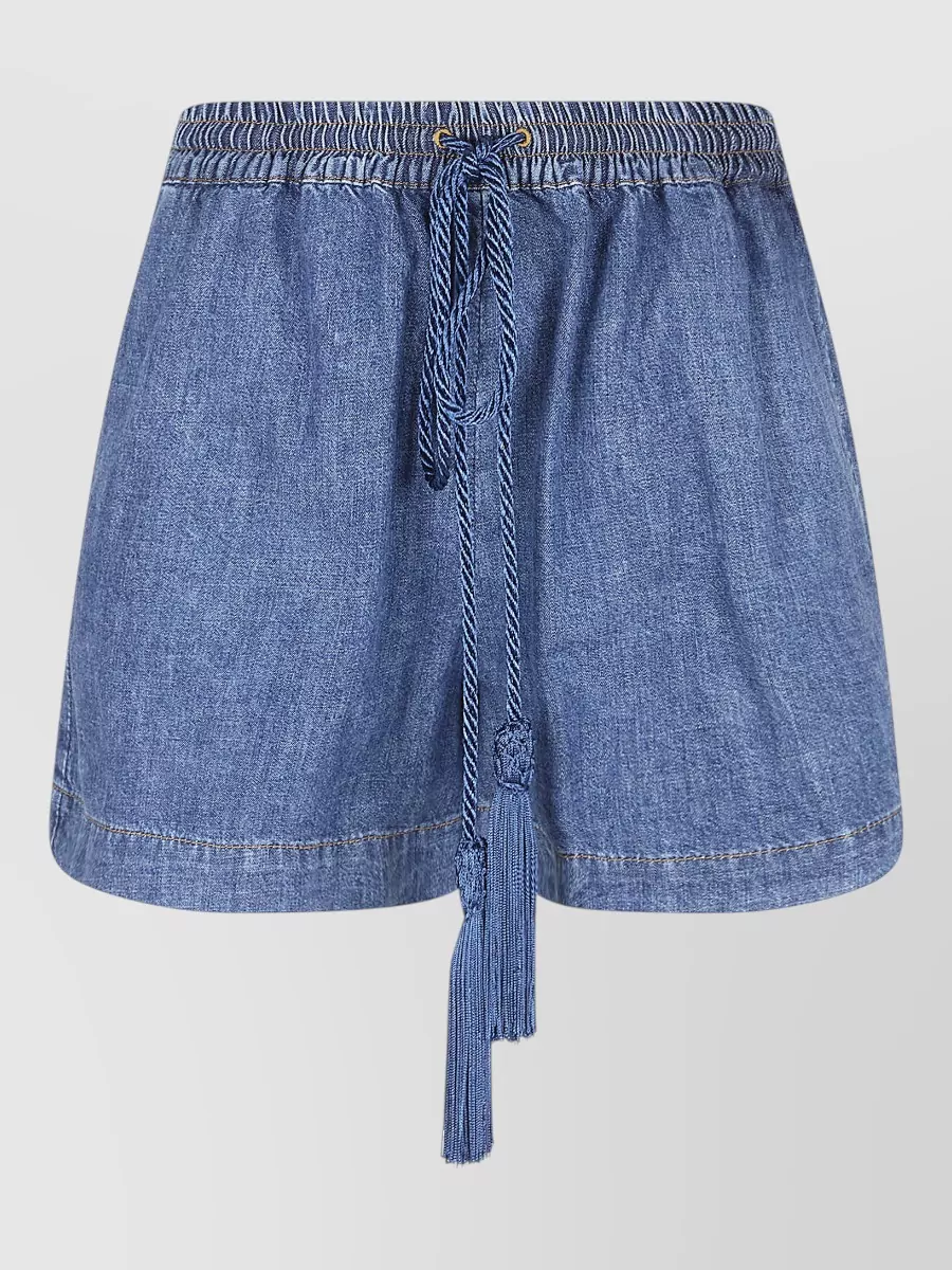 Valentino Garavani Denim knee-length shorts