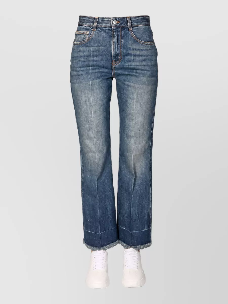 Stella Mccartney Denim wide-leg trousers