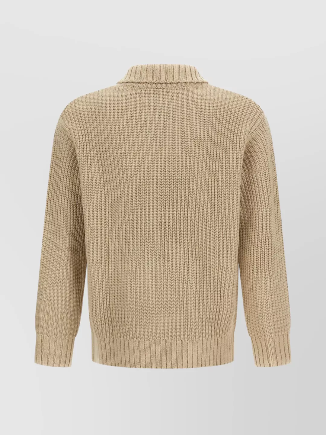 Carhartt Long Sleeve Cardigan Ribbed Texture In Neutral