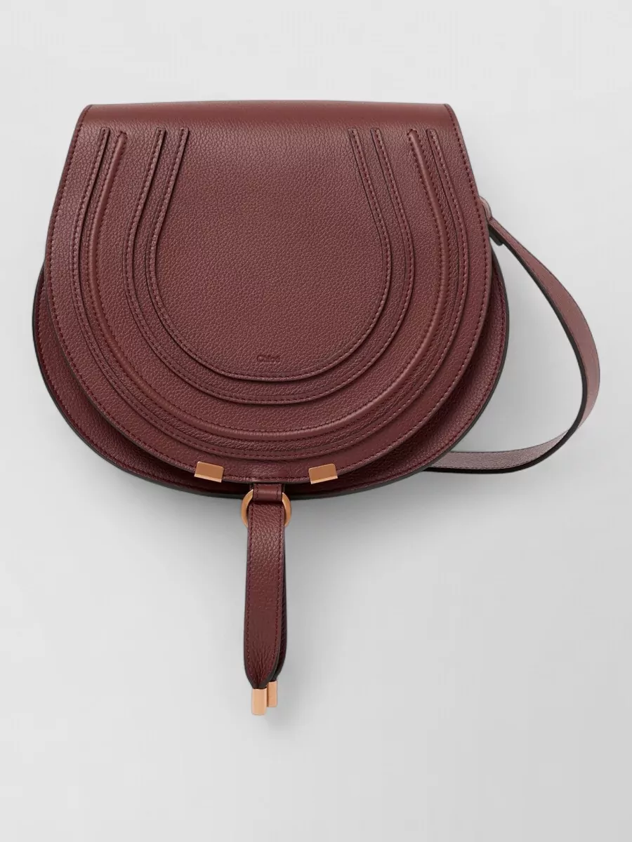 Chloé marcie leather saddle bag